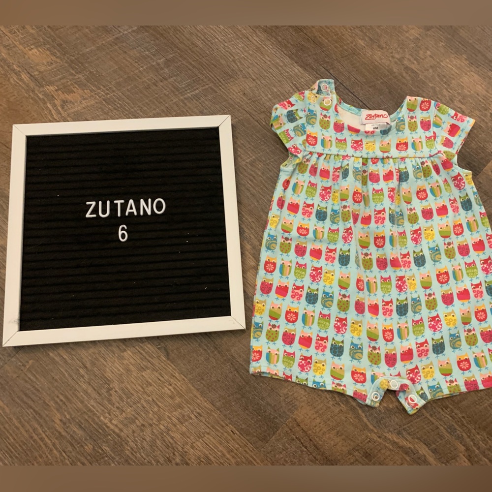 Zutano owl romper